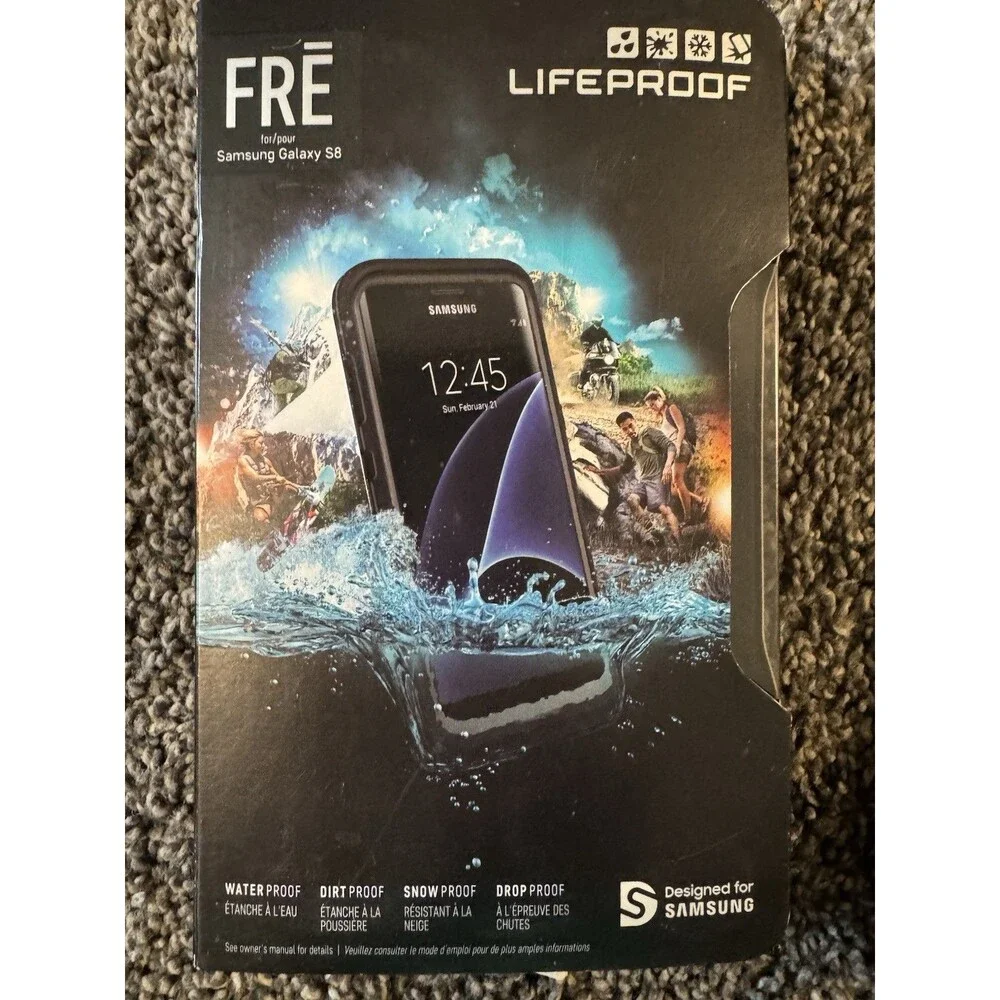 LifeProof FRĒ Waterproof Case for Samsung Galaxy S8 Black/Clear